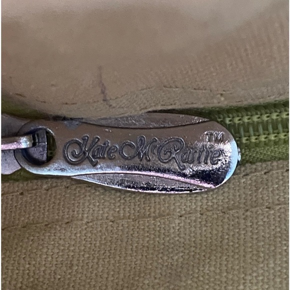 Kate McRostie Canvas Raffia Shoulder Bag Butterfly Flower - Picture 11 of 15